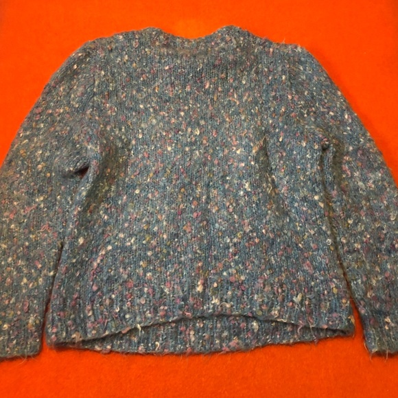 Vintage 80s or 90s handmade pastel knit pom pom sweater VGUC - Picture 7 of 7